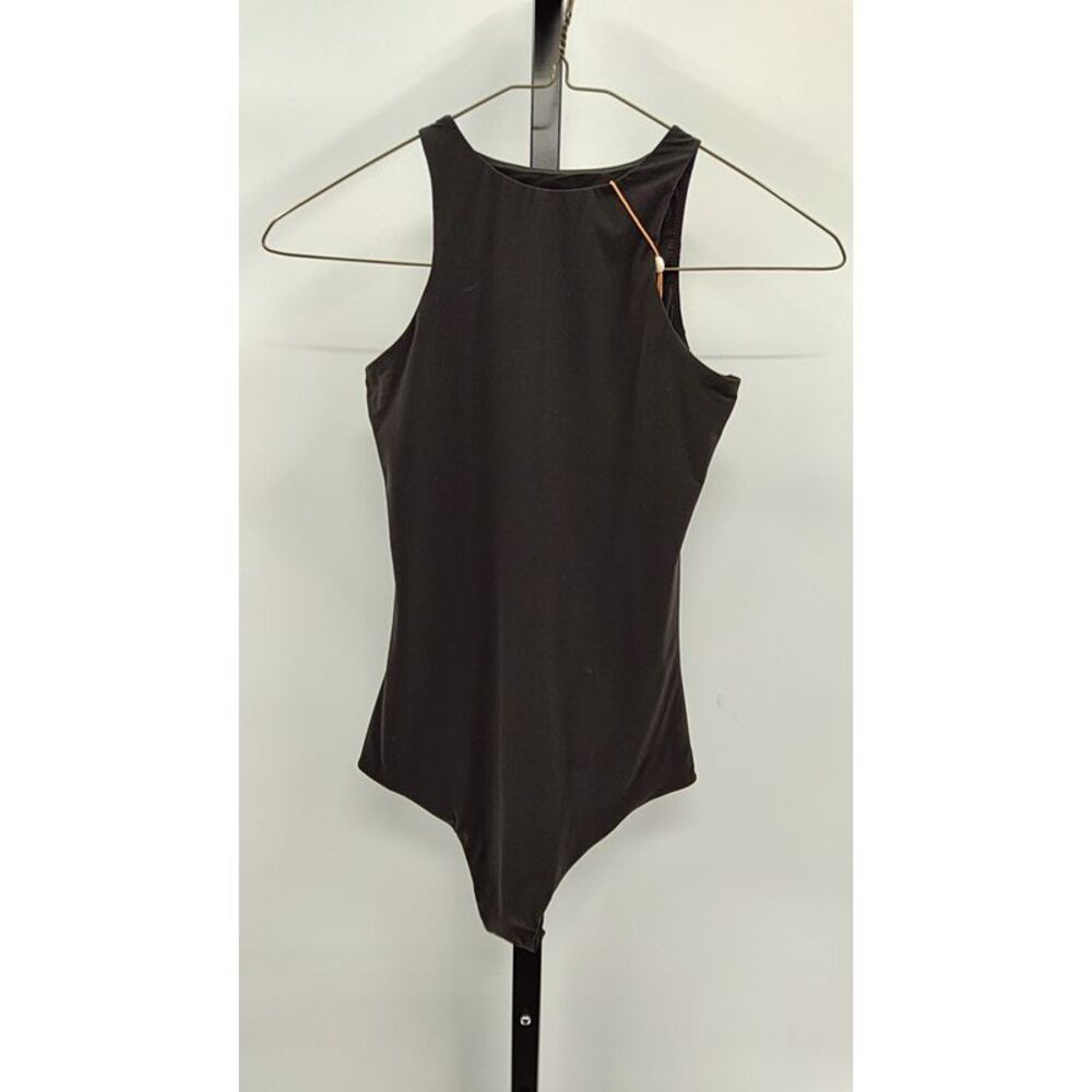 Quince Women Second Skin High Neck Bodysuit Black XS